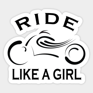 Ride Like a Girl Sticker